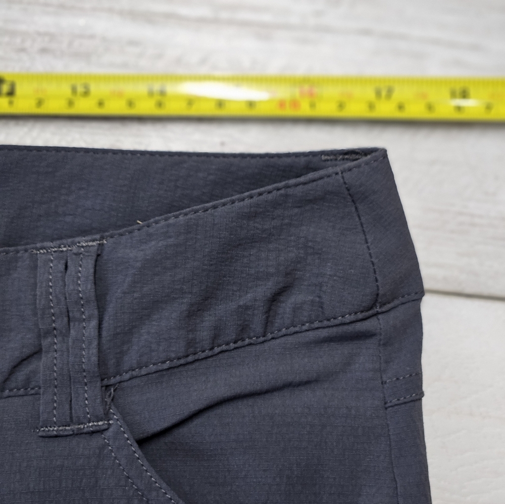 PrAna Sage 3-in-1 Convertible Pant Capri Short Womens Sz. 12 Gray Camping Hiking - Picture 3 of 13